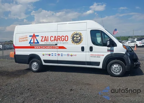 2021 Ram Promaster 3500 Cargo Van High Roof 159 Wb Ext z USA, uszkodzony, nr VIN 3C6MRVJG8ME537669